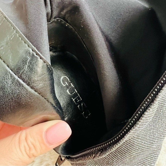 Guess silver sparkly high heel pointed toe sock boots - Picture 7 of 12